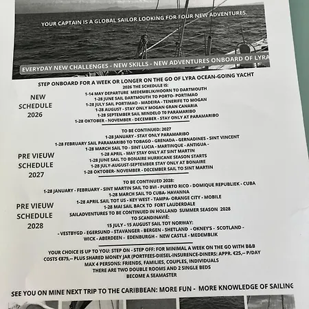 April At From 1 Mai On The Go To Paramaribo Suriname Incl B&b& Skipper Botel