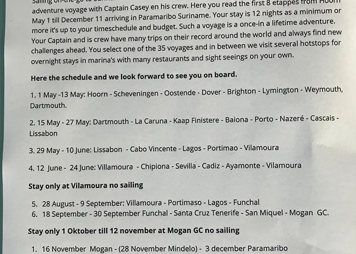 船屋 Enjoy Sailing From Hoorn To Dartmouth 1 May Till 13 May And From 15 May To Lissabon Arriving 27 May Or 29 Mai To Algarve Vilamoura Arriving 10 June 梅代姆里克